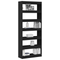 vidaXL Black Bookshelf Black Wood 80 x 30 x 198 cm Shelving