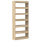 vidaXL Sonoma Oak Bookshelf Sonoma oak Engineered wood 80 x 30 x 198 cm