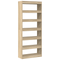 vidaXL Sonoma Oak Bookshelf Sonoma oak Engineered wood 80 x 30 x 198 cm