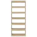 vidaXL Sonoma Oak Bookshelf Sonoma oak Engineered wood 80 x 30 x 198 cm