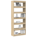 vidaXL Sonoma Oak Bookshelf Sonoma oak Engineered wood 80 x 30 x 198 cm