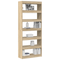 vidaXL Sonoma Oak Bookshelf Sonoma oak Engineered wood 80 x 30 x 198 cm
