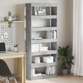 vidaXL Concrete Grey Bookshelf Concrete grey Engineered wood