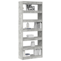 vidaXL Concrete Grey Bookshelf Concrete grey Engineered wood