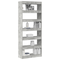 vidaXL Concrete Grey Bookshelf Concrete grey Engineered wood