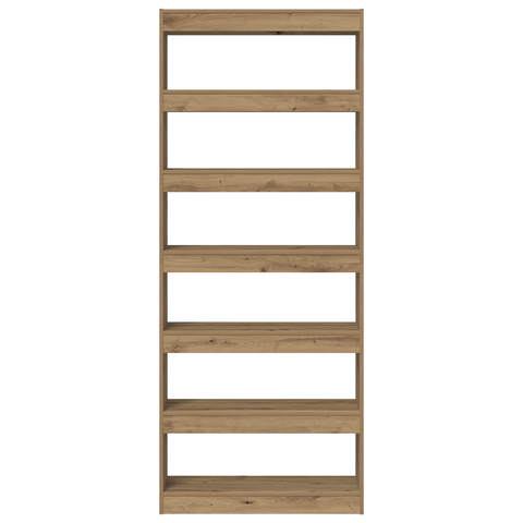 vidaXL Artisan Oak Bookshelf Artisan oak Engineered wood 80 x 30 x 198 cm