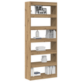 vidaXL Artisan Oak Bookshelf Artisan oak Engineered wood 80 x 30 x 198 cm