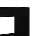 vidaXL Black Oak Bookshelf Black oak Engineered Wood 80 x 30 x 198 cm