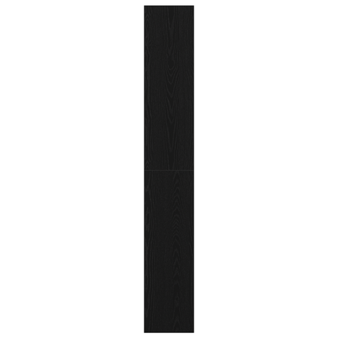 vidaXL Black Oak Bookshelf Black oak Engineered Wood 80 x 30 x 198 cm