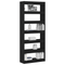 vidaXL Black Oak Bookshelf Black oak Engineered Wood 80 x 30 x 198 cm