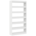 vidaXL White Bookshelf White Engineered wood 100 x 30 x 198 cm Shelving