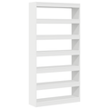 vidaXL White Bookshelf White Engineered wood 100 x 30 x 198 cm Shelving