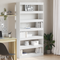 vidaXL White Bookshelf White Engineered wood 100 x 30 x 198 cm Shelving