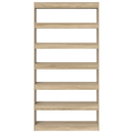 vidaXL Bookcase Sonoma Oak Engineered Wood 100 x 30 x 198 cm Shelving