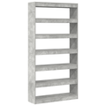 vidaXL Bookcase Grey Engineered wood 100 x 30 x 198 cm Bookshelf