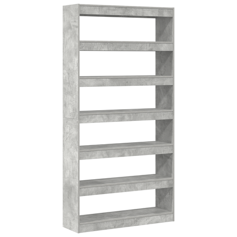 vidaXL Bookcase Grey Engineered wood 100 x 30 x 198 cm Bookshelf
