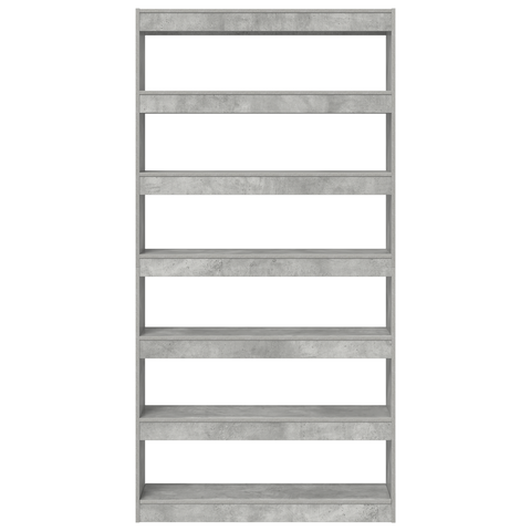 vidaXL Bookcase Grey Engineered wood 100 x 30 x 198 cm Bookshelf