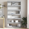 vidaXL Bookcase Grey Engineered wood 100 x 30 x 198 cm Bookshelf