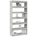 vidaXL Bookcase Grey Engineered wood 100 x 30 x 198 cm Bookshelf
