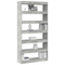 vidaXL Bookcase Grey Engineered wood 100 x 30 x 198 cm Bookshelf