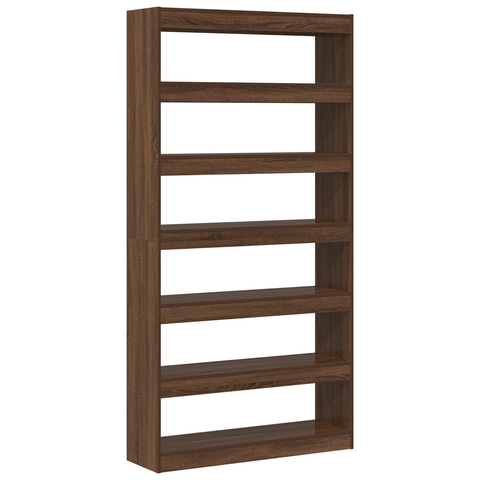 vidaXL Bookcase Brown oak Engineered wood 100 x 30 x 198 cm