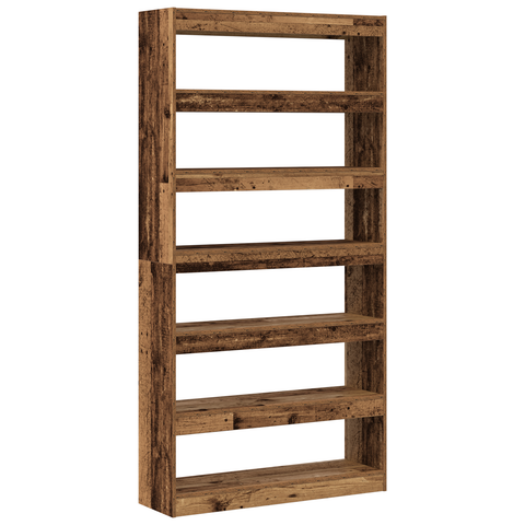vidaXL Bookcase Old wood Engineered wood 100 x 30 x 198 cm