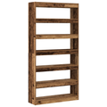 vidaXL Bookcase Old wood Engineered wood 100 x 30 x 198 cm