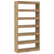 vidaXL Bookcase Artisan oak Solid wood 100 x 30 x 198 cm Bookshelves
