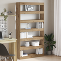 vidaXL Bookcase Artisan oak Solid wood 100 x 30 x 198 cm Bookshelves