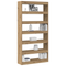 vidaXL Bookcase Artisan oak Solid wood 100 x 30 x 198 cm Bookshelves
