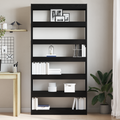 vidaXL Bookcase Black oak Engineered wood 100 x 30 x 198 cm Shelving