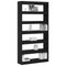 vidaXL Bookcase Black oak Engineered wood 100 x 30 x 198 cm Shelving