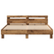 vidaXL Bed Frame Rustic Old Wood Solid Reclaimed Wood 200 x 200 cm Tough