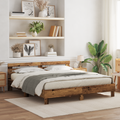 vidaXL Bed Frame Rustic Old Wood Solid Reclaimed Wood 200 x 200 cm Tough