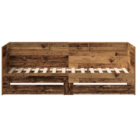 vidaXL Daybed Old wood Engineered wood 100 x 200 cm Durable