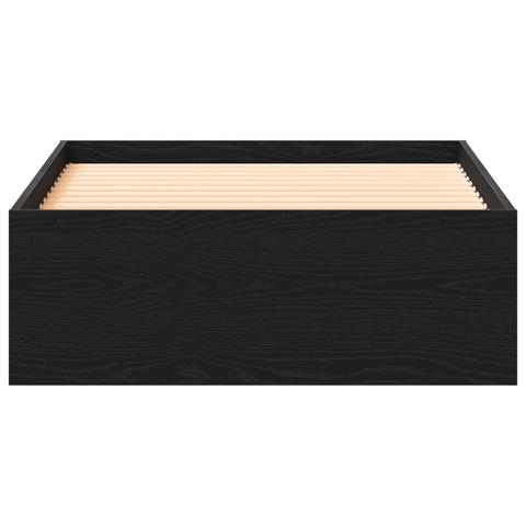 vidaXL Bed Frame Black Oak 90x190 cm Engineered Wood