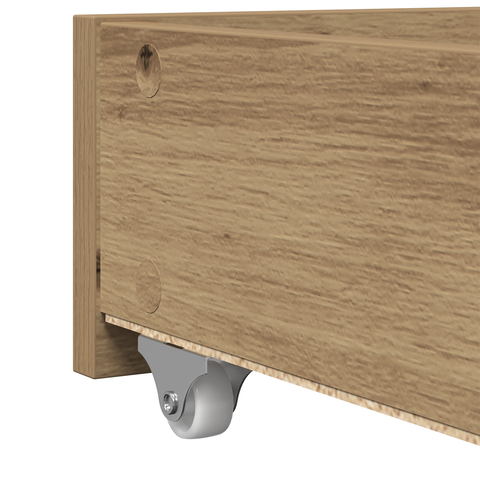 vidaXL Daybed Artisan Oak Engineered Wood 90 x 200 cm Durable Daybed