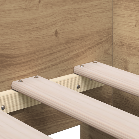 vidaXL Daybed Artisan Oak Engineered Wood 90 x 200 cm Durable Daybed