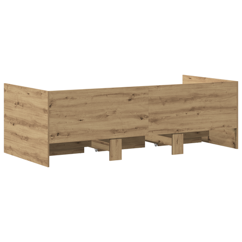 vidaXL Daybed Artisan oak Engineered wood 90 x 190 cm Durable Daybed