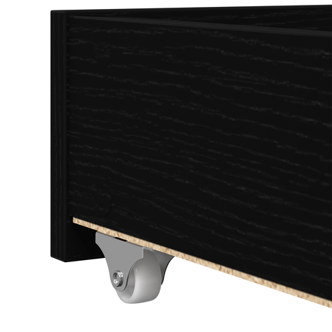 vidaXL Daybed Black oak Engineered wood 90 x 190 cm Durable Daybed