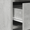 vidaXL 2-Piece Dressing Table Set with LED in Concrete Grey Engineered Wood
