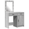 vidaXL 2-Piece Dressing Table Set with LED in Grey Sonoma Engineered Wood