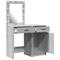 vidaXL 2-Piece Dressing Table Set with LED in Grey Sonoma Engineered Wood
