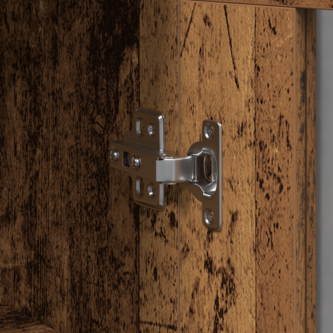 vidaXL Wall Mounted Cabinets 2 pcs Old Wood 69.5x34x90 cm Engineered Wood