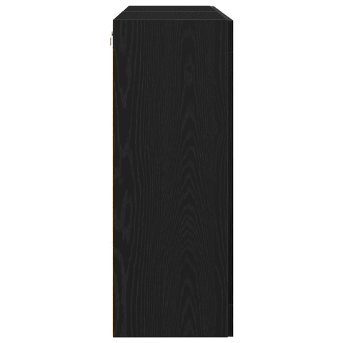 vidaXL Wall Mounted Cabinets 2 pcs Black Oak 69,5x34x90 cm Engineered Wood