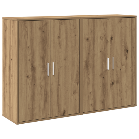 vidaXL Sideboards 2 pcs Artisan Oak 60x31x84 cm Engineered Wood