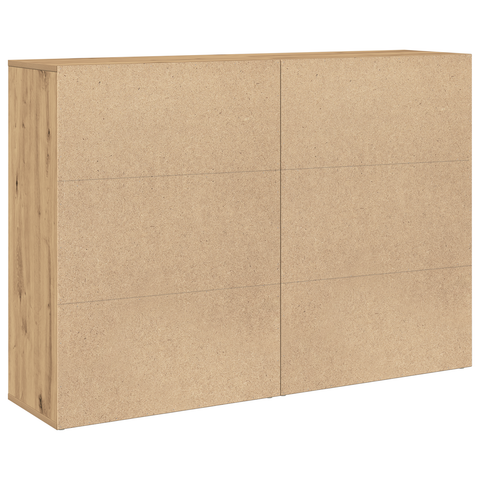 vidaXL Sideboards 2 pcs Artisan Oak 60x31x84 cm Engineered Wood