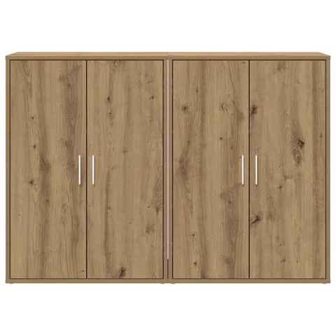 vidaXL Sideboards 2 pcs Artisan Oak 60x31x84 cm Engineered Wood