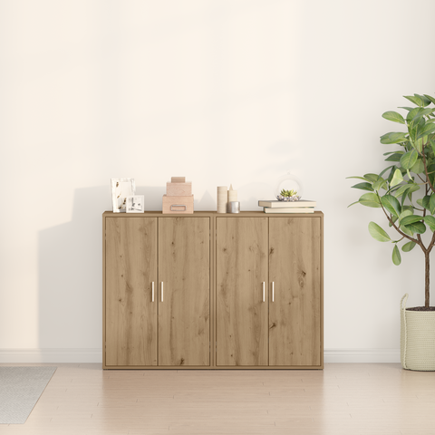 vidaXL Sideboards 2 pcs Artisan Oak 60x31x84 cm Engineered Wood