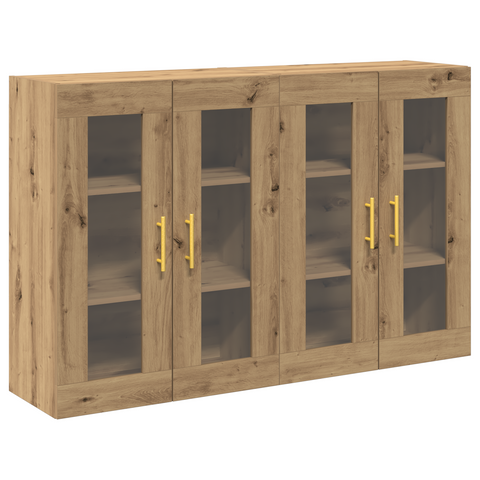 vidaXL Wall Mounted Cabinets 2 pcs Artisan Oak 69,5x34x90 cm Engineered Wood